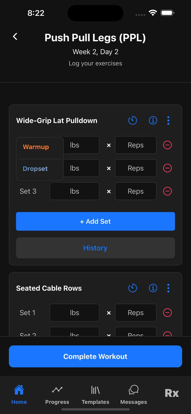 Herculean App Interface